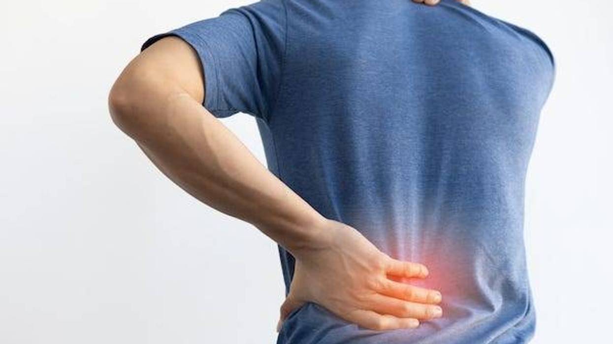 Man having back pain
