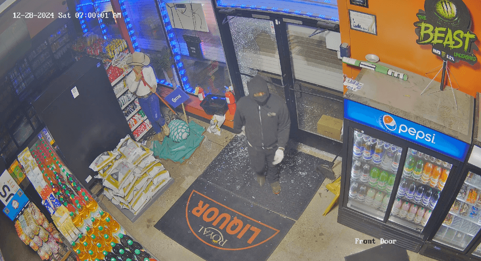 Man in convenience store