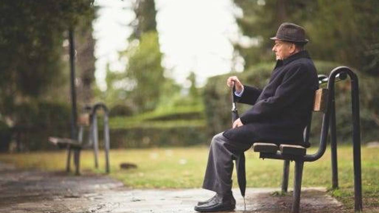 Man in Park, Park Bench, Bon Jovi, Sing-Along, Good Vibes