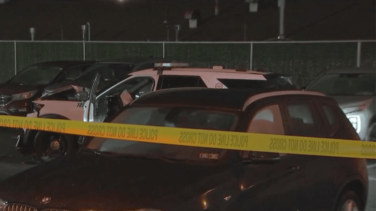 Man intentionally rammed cop car, officials say
