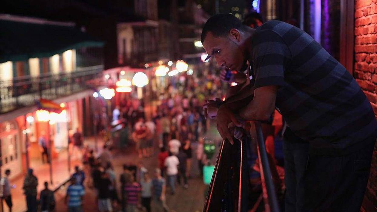 Man on Bourbon Street
