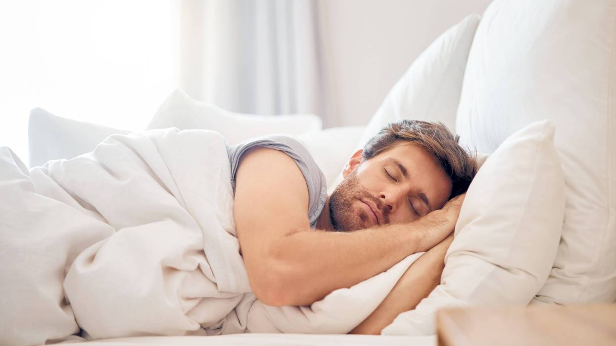 Man sleeping peacefully