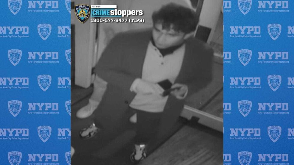 Man sought for striking another man with a glass cup during an argument inside a Manhattan bar last weekend.