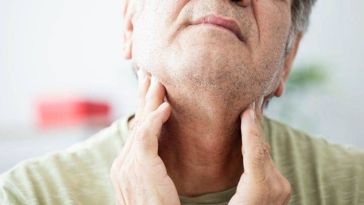 man throat