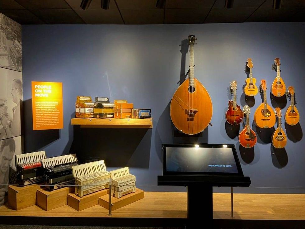 Mandolins on display at NAMM
