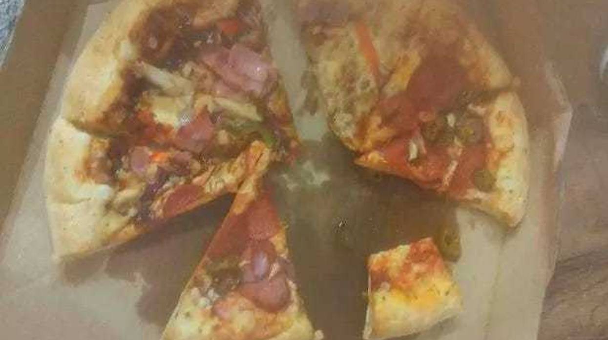 Mangled pizza