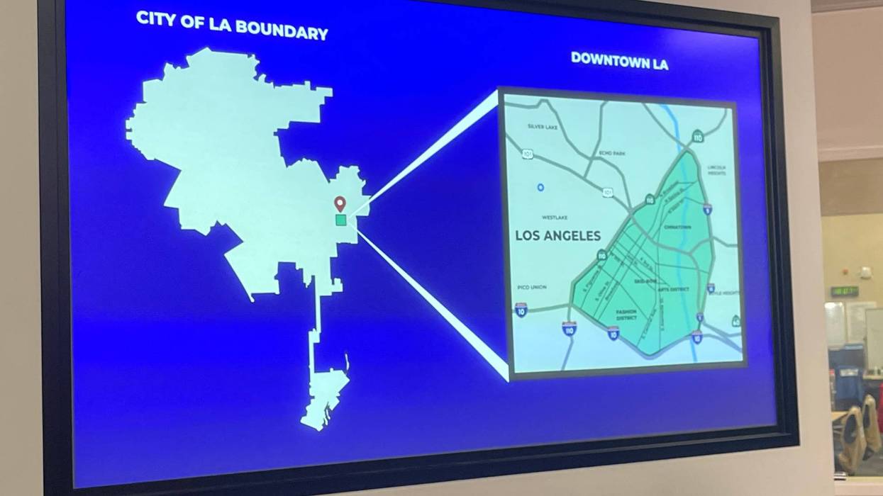Map of curfew zone in LA