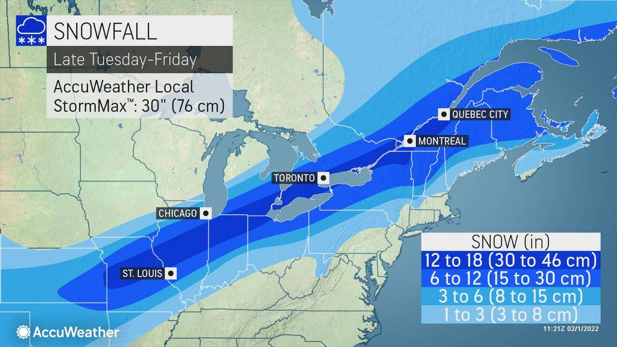 Map shows how much snow Metro Detroit is going to get