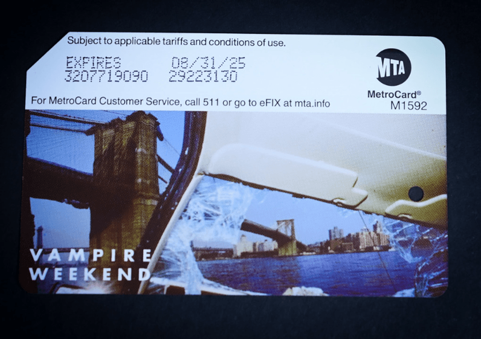 Marc A. Hermann / MTA) Commemorative "Vampire Weekend" MetroCards