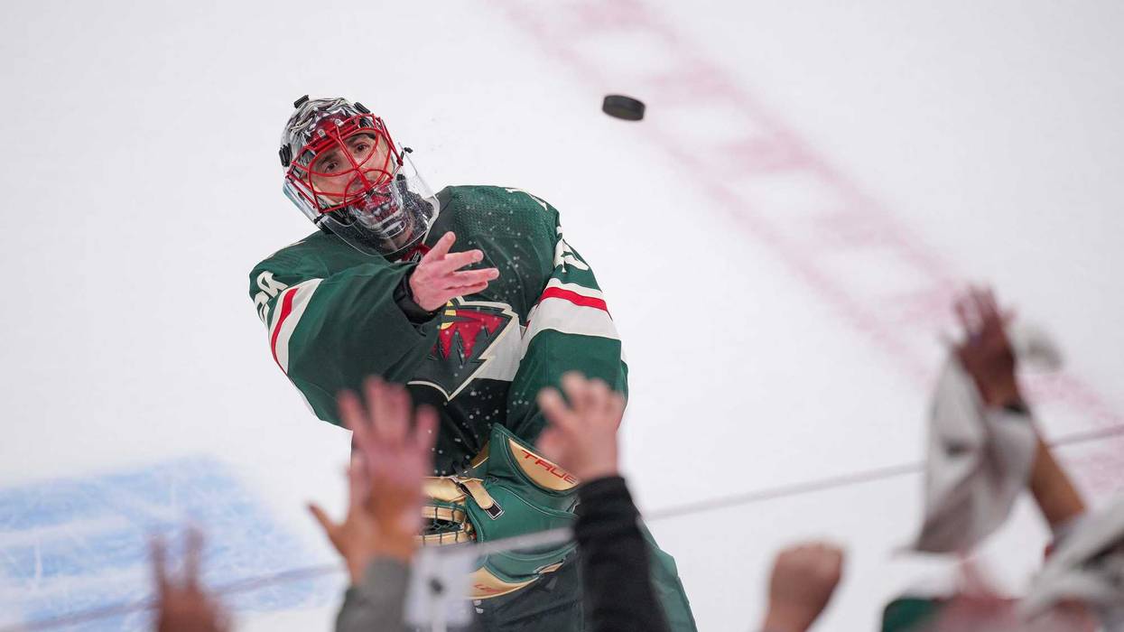 Marc-Andre Fleury with the Minnesota Wild