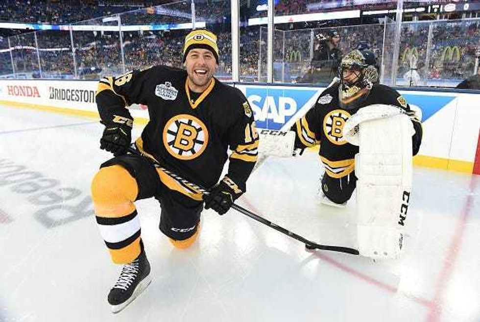 Marco Sturm and Andrew Raycroft