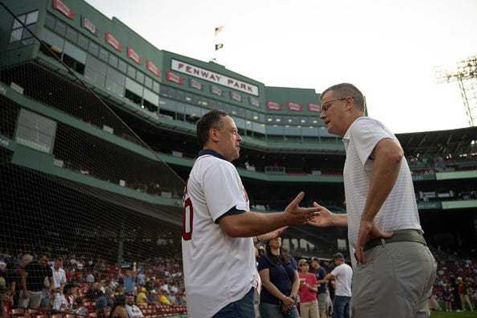 Marco Sturm and Sam Kennedy