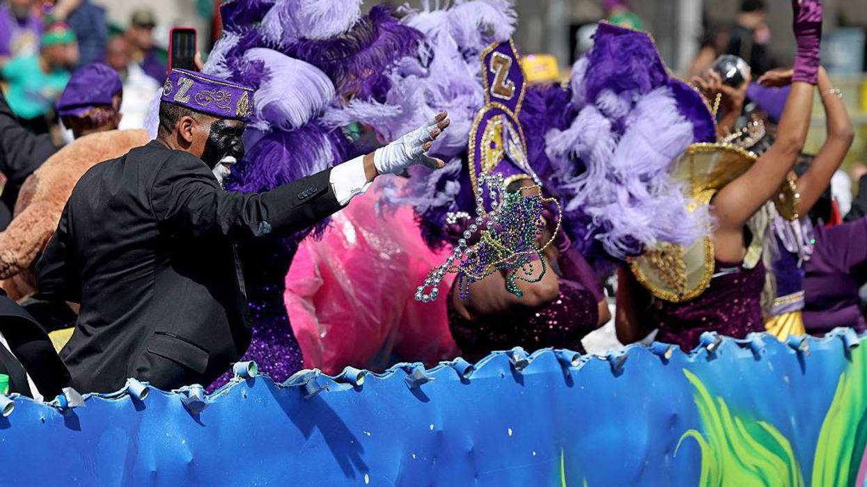 Mardi Gras krewe riders