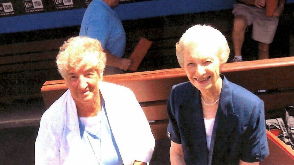 Marilyn Harris (right) is shown with good friend Janet Hesse.