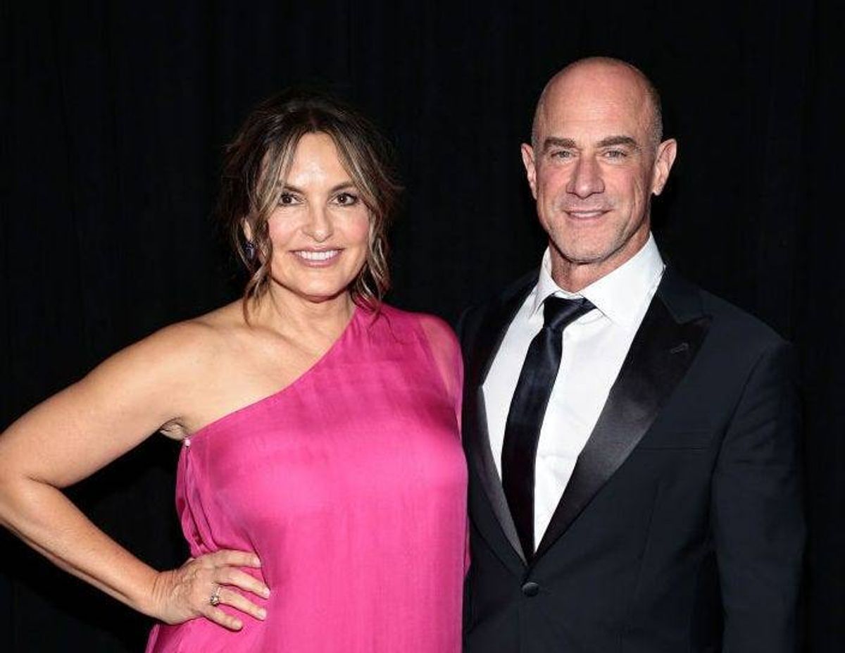 Mariska Hargitay (L) and Chris Meloni attend Glamour Celebrates 2021 Women of the Year Awards on November 08, 2021 in New York City.