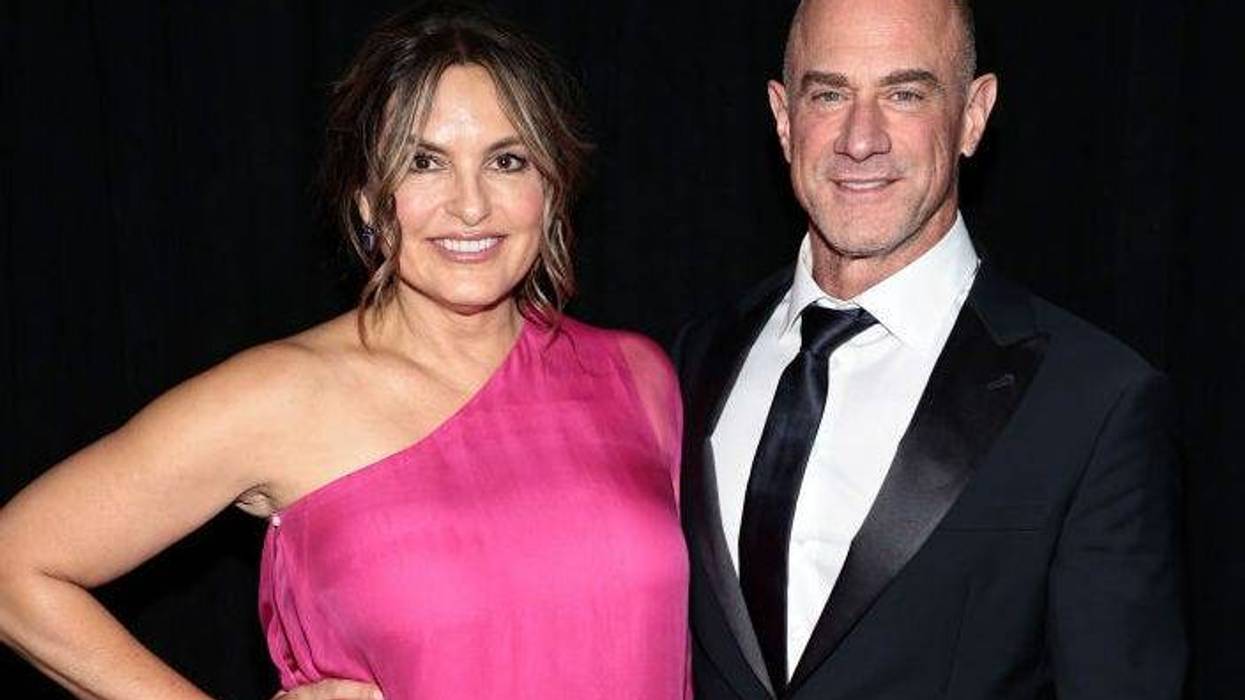 Mariska Hargitay (L) and Chris Meloni attend Glamour Celebrates 2021 Women of the Year Awards on November 08, 2021 in New York City.