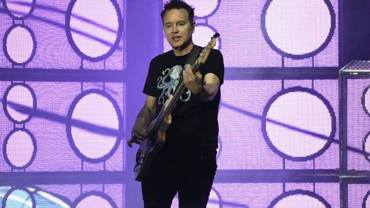 Mark Hoppus of Blink 182 in concert at Coral Sky Amphitheatre
