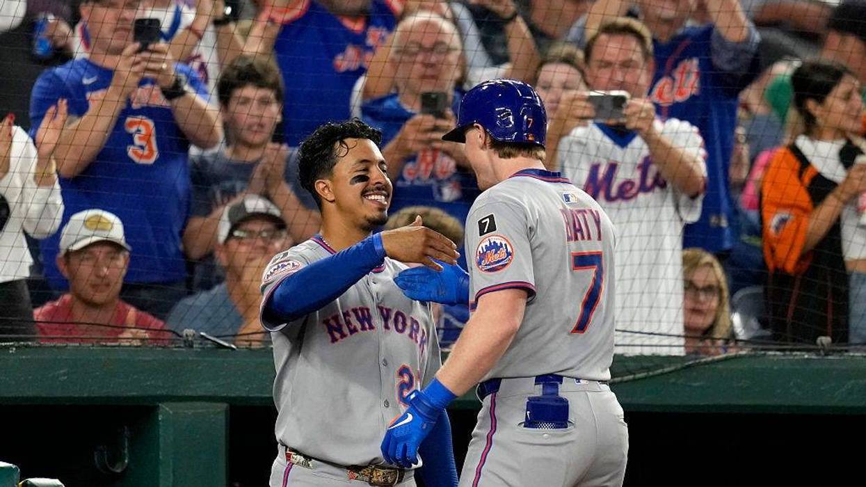 Mark Vientos and Brett Baty with Mets