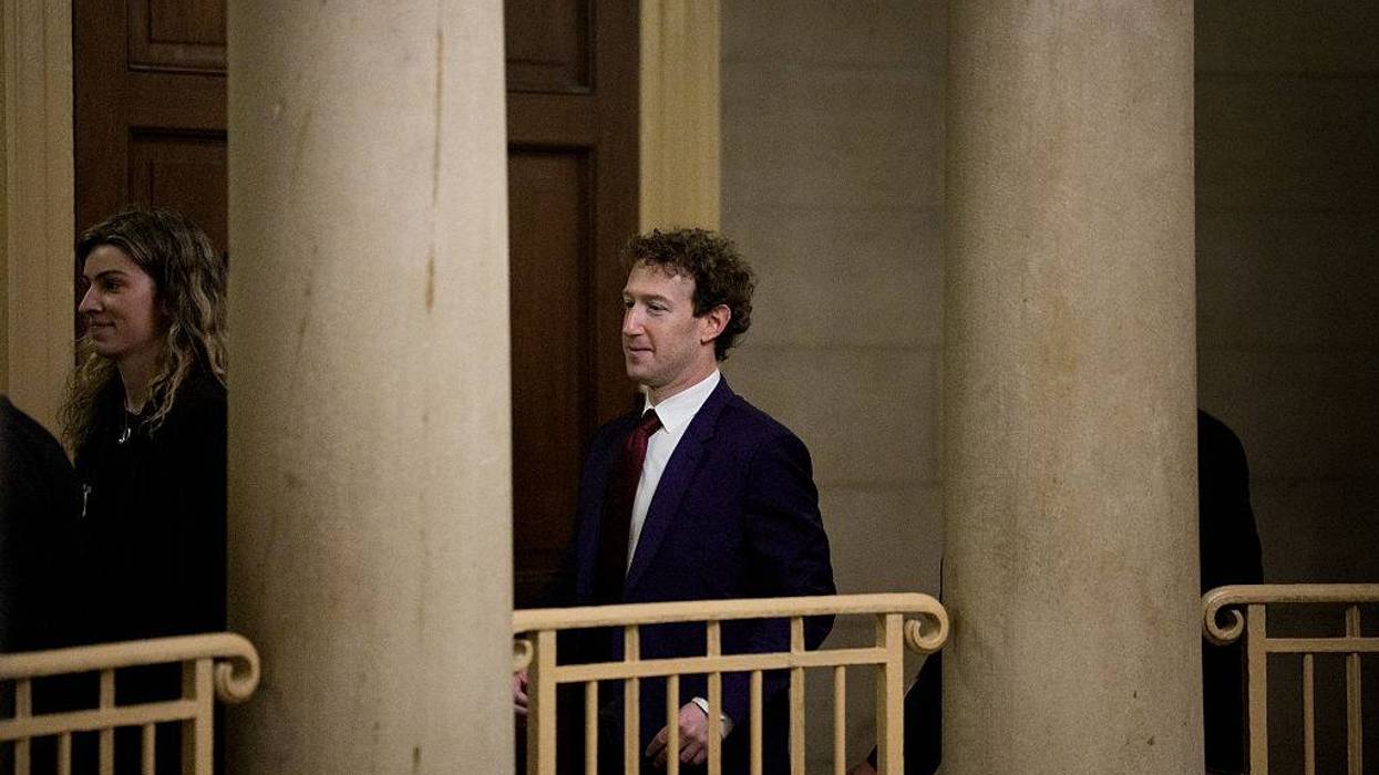 Mark Zuckerberg Meets With Senate Leader Thune On Capitol Hill