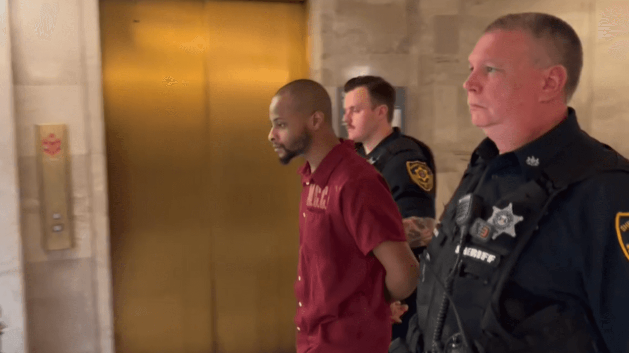 Marquan Banks leaving his preliminary hearing where he was ordered to stand trial on charges including First Degree Murder.