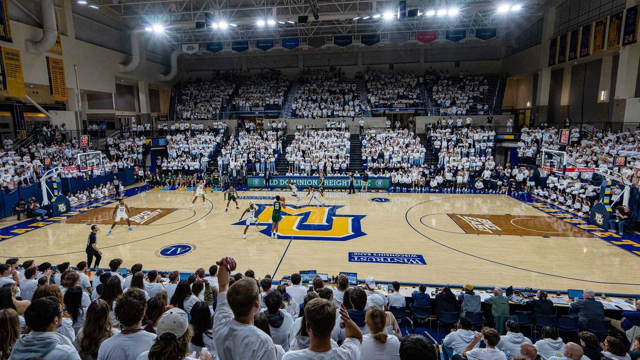 Marquette Golden Eagles face off against the George Mason Patriots on Friday November 8 2024 at the Al McGuire Center in Milwaukee, Wis.