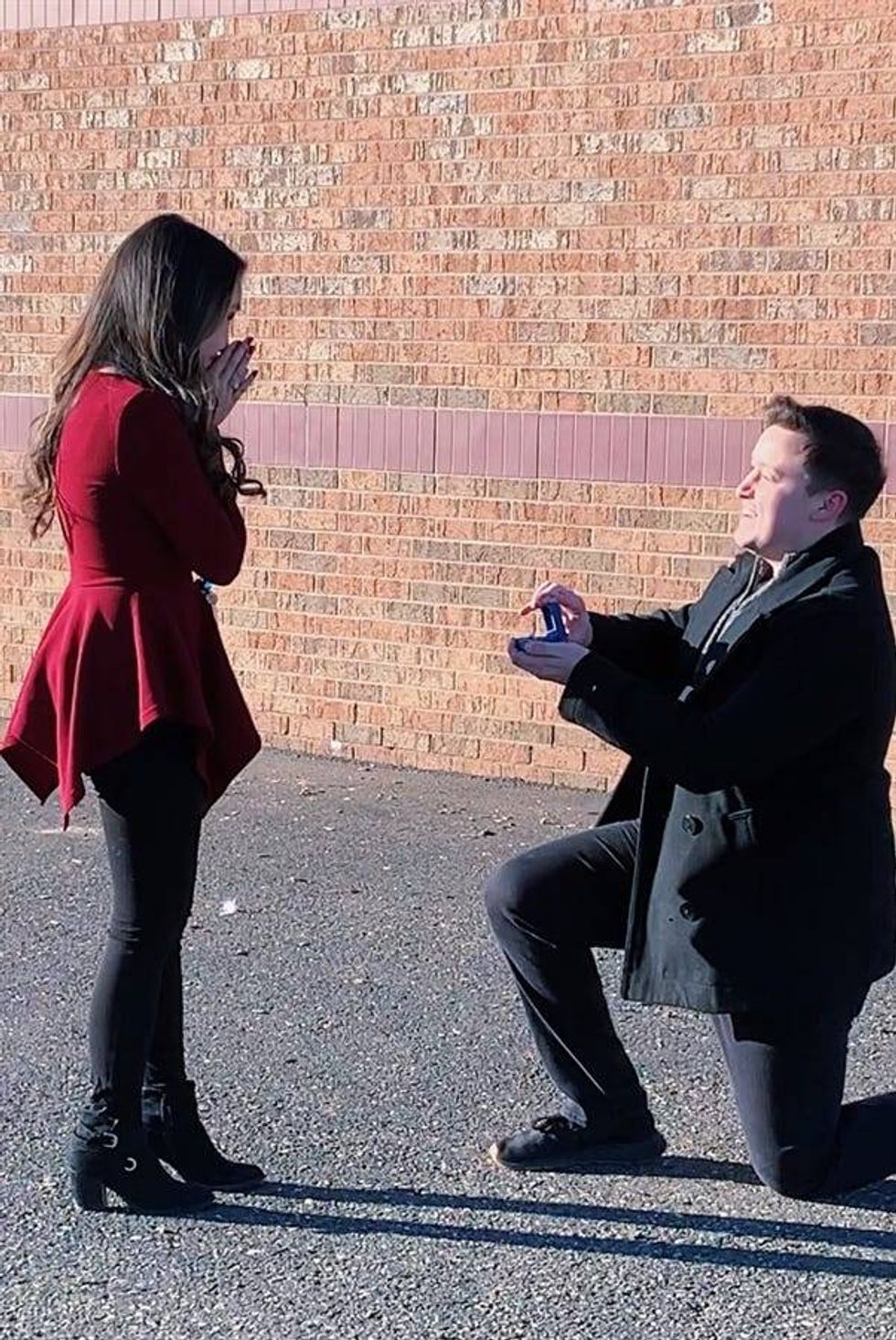 Marriage Proposal on playground