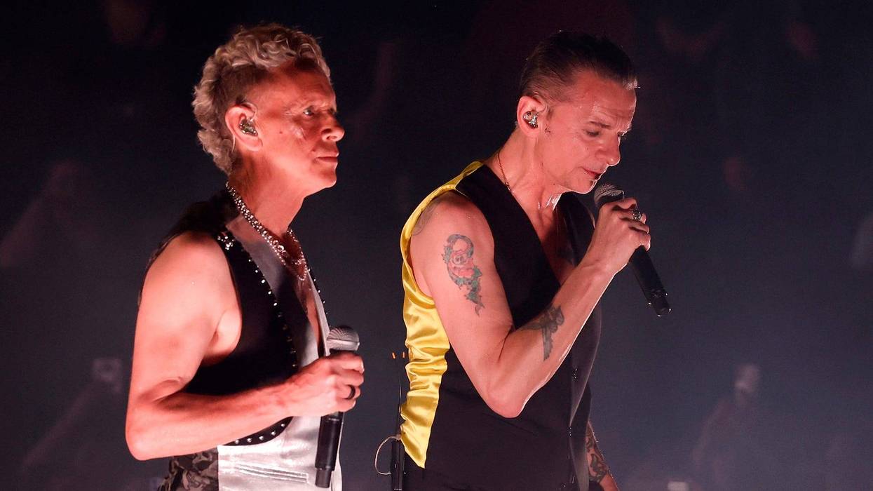 Martin Gore and Dave Gahan of Depeche Mode