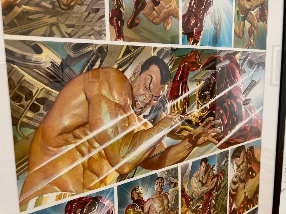 Marvel heroes in action