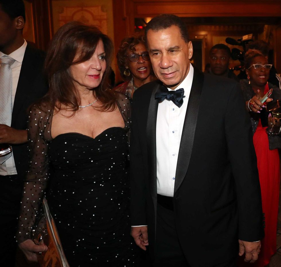 Mary Alexander Paterson (L) and David Paterson attend AFUWI Gala 2020 at The Pierre Hotel on February 19, 2020