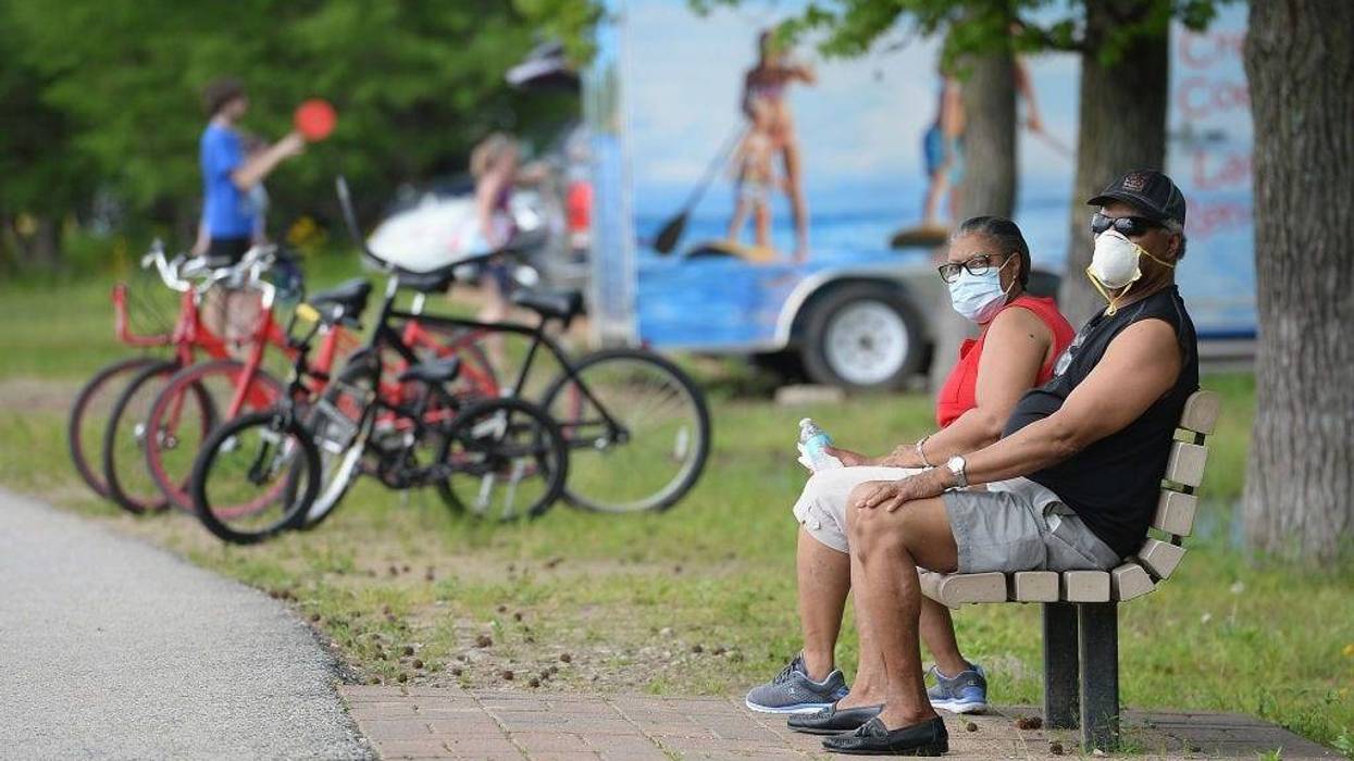 mask, coronavirus, park