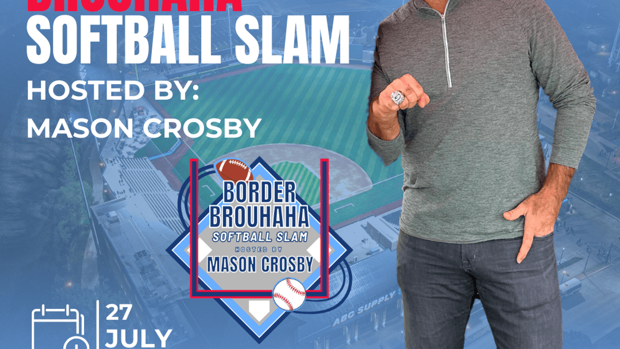 Mason Crosby Celebrity Softball Event Graphic