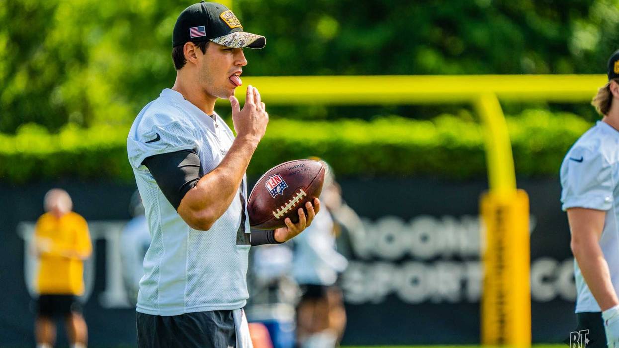 Mason Rudolph at Steelers OTA