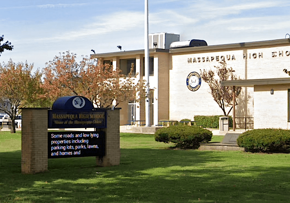 Massapequa High School students have been painting murals on the side of a nearby building for years