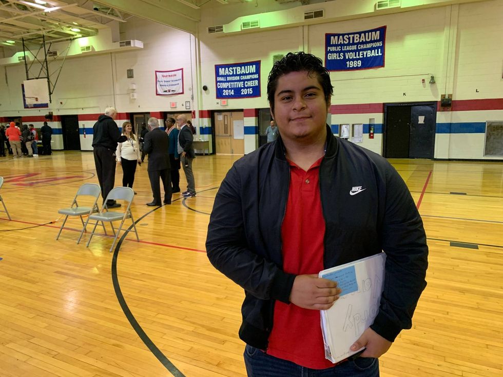 Mastbaum senior Jordy Navas Garcia.