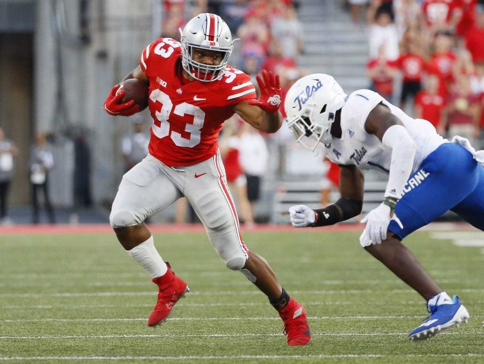 Master Teague running at Ohio State