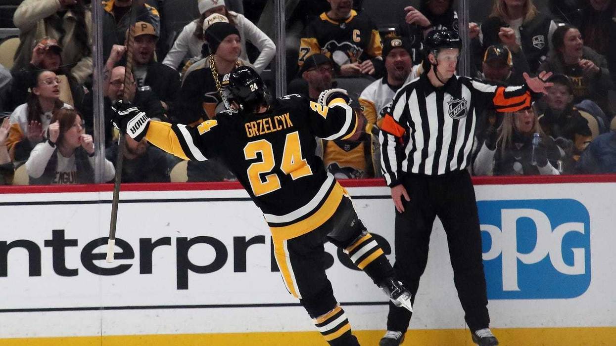Matt Grzelcyk celebrating