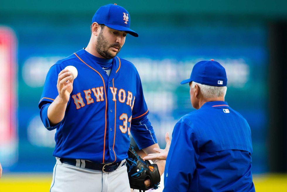 Matt Harvey, left, and Terry Collins