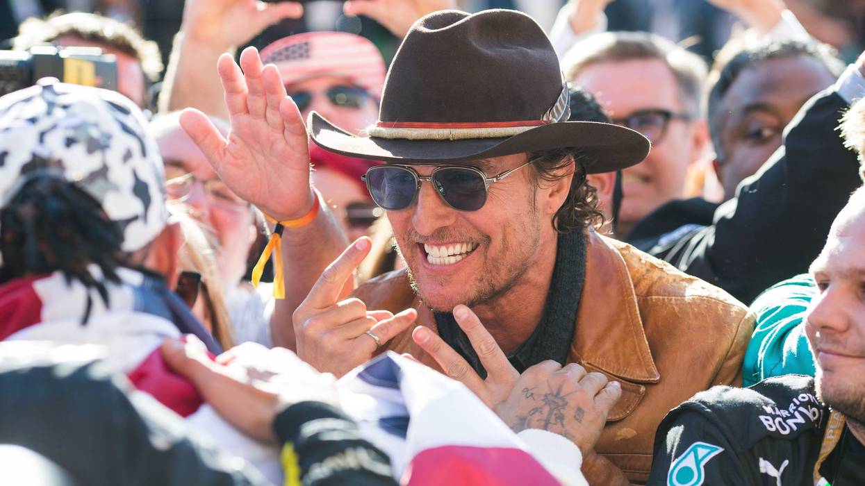 matthew mcconaughey feeling good in a cowboy hat
