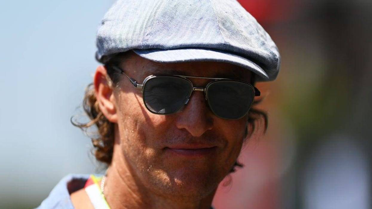 Matthew McConaughey looks on in the Paddock ahead of the F1 Grand Prix of France at Circuit Paul Ricard on July 24, 2022 in Le Castellet, France.