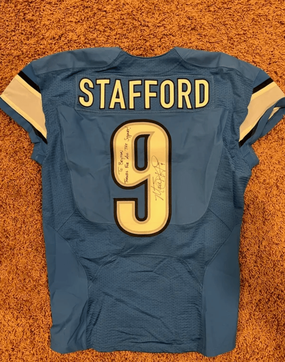 Matthew Stafford signed jersey