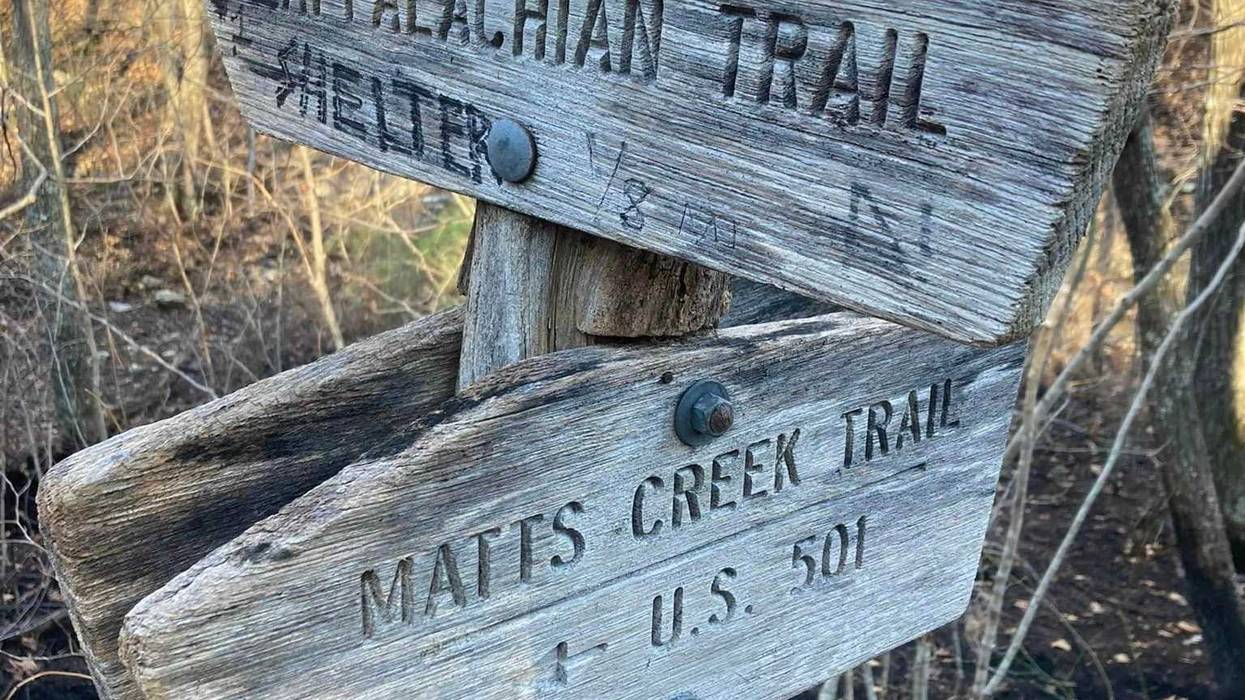 Matts Creek Trail Marker