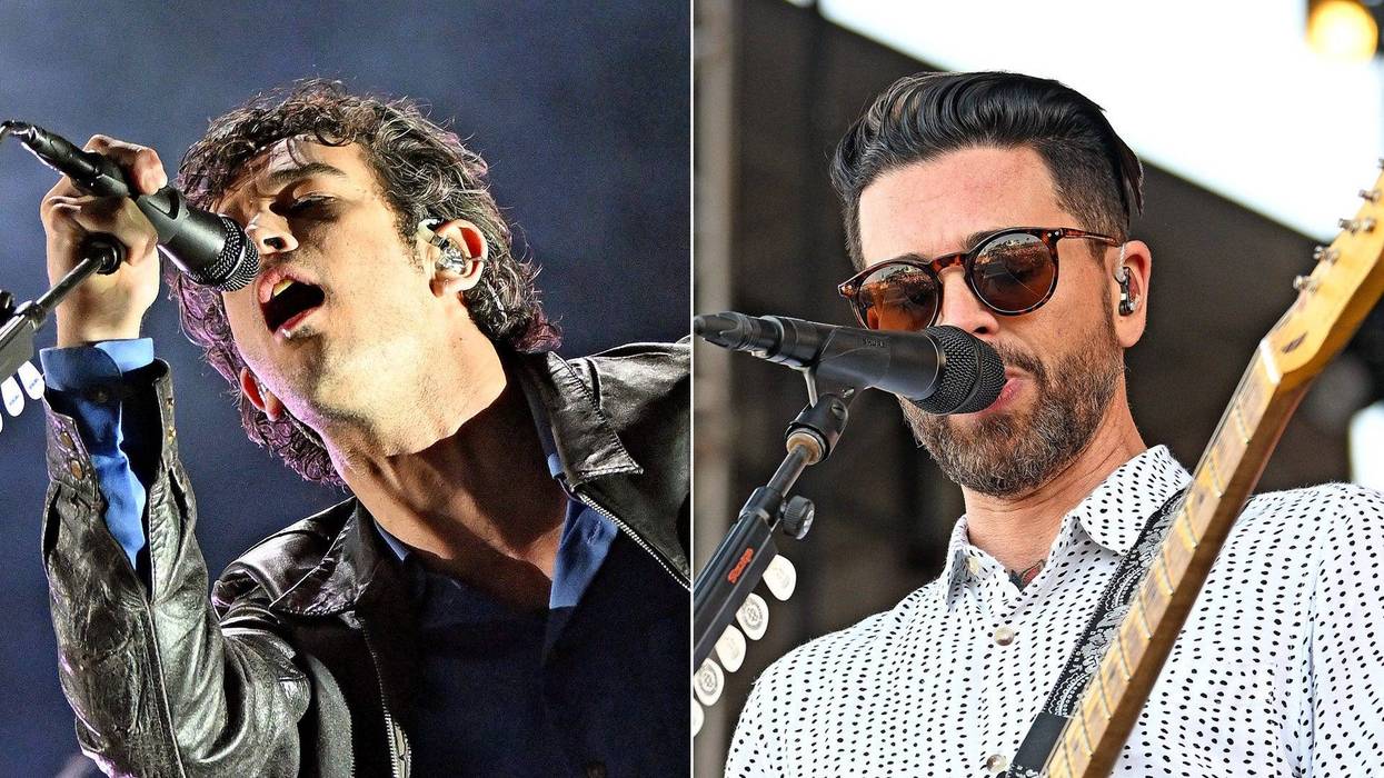 Matty Healy of The 1975 and Chris Carrabba of Dashboard Confessional