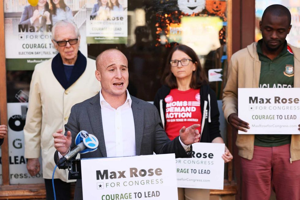 Max Rose campaigning