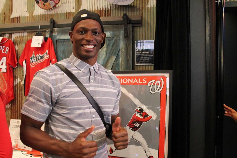 Max Scherzer, of the Washington Nationals, hosted the Scherzer Fantasy Football Draft at the Pearl Street Warehouse on Saturday, where fans and listeners participated in the day's events.