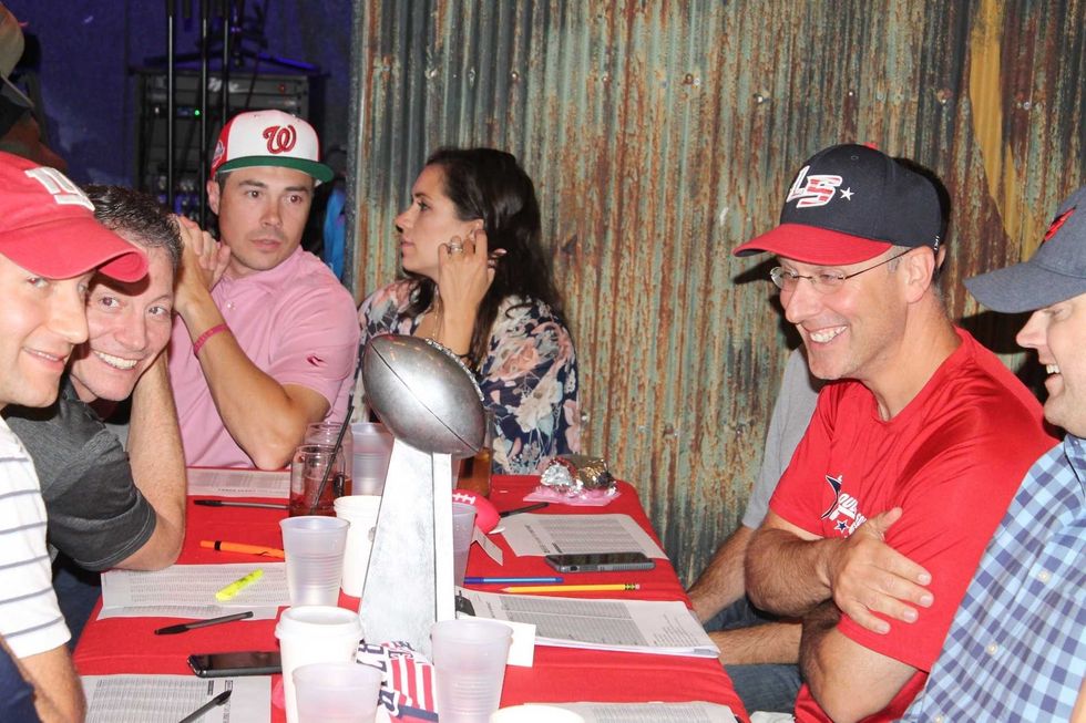 Max Scherzer, of the Washington Nationals, hosted the Scherzer Fantasy Football Draft at the Pearl Street Warehouse on Saturday, where fans and listeners participated in the day's events.
