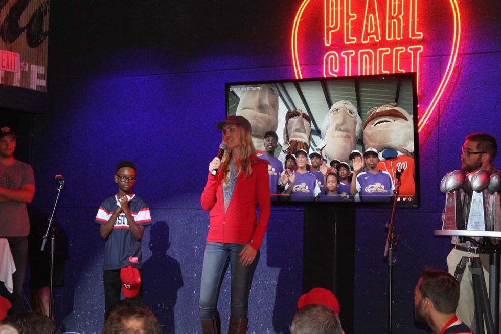 Max Scherzer, of the Washington Nationals, hosted the Scherzer Fantasy Football Draft at the Pearl Street Warehouse on Saturday, where fans and listeners participated in the day's events.