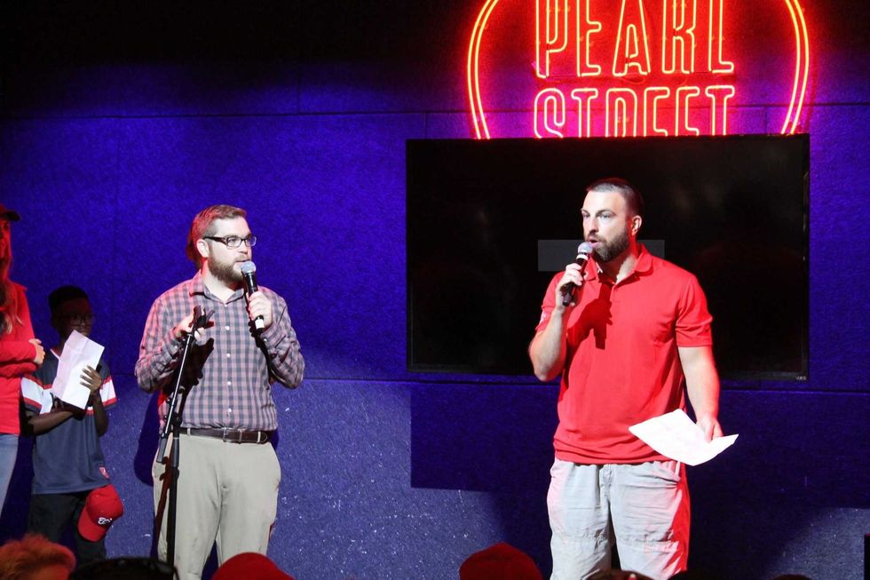 Max Scherzer, of the Washington Nationals, hosted the Scherzer Fantasy Football Draft at the Pearl Street Warehouse on Saturday, where fans and listeners participated in the day's events.