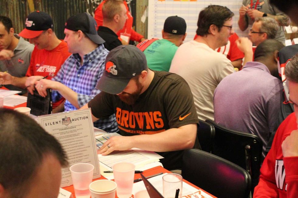 Max Scherzer, of the Washington Nationals, hosted the Scherzer Fantasy Football Draft at the Pearl Street Warehouse on Saturday, where fans and listeners participated in the day's events.
