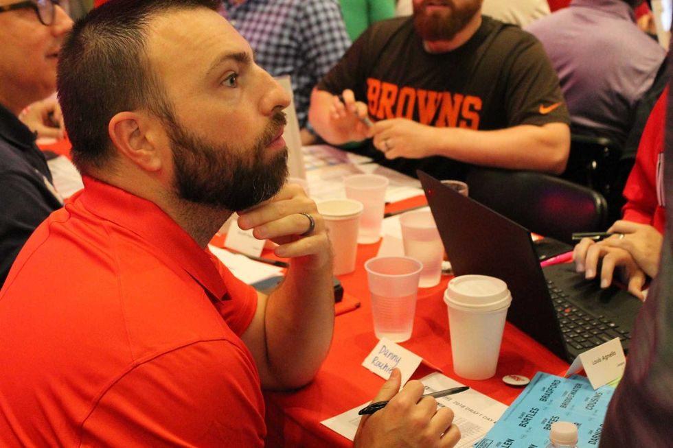 Max Scherzer, of the Washington Nationals, hosted the Scherzer Fantasy Football Draft at the Pearl Street Warehouse on Saturday, where fans and listeners participated in the day's events.