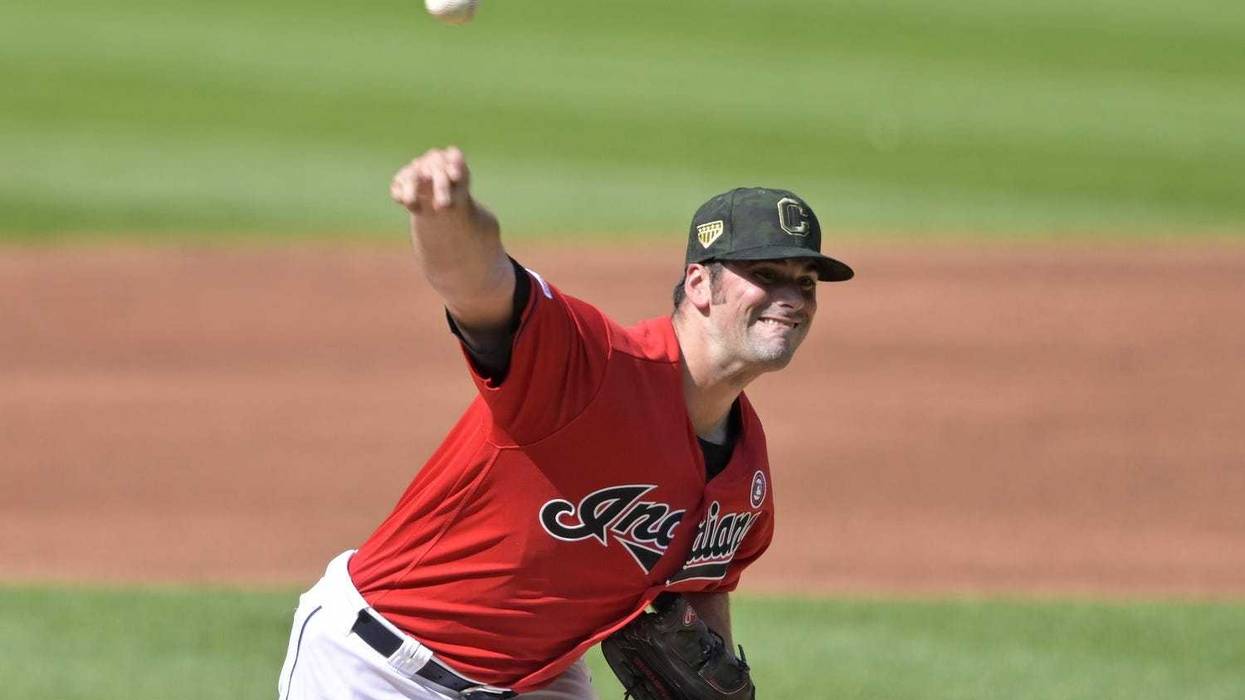 May 18, 2019; Cleveland, OH, USA; Cleveland Indians starting pitcher Adam Plutko (45) delivers in the second inning against the Baltimore Orioles at Progressive Field. Mandatory Credit: David Richard-USA TODAY Sports
